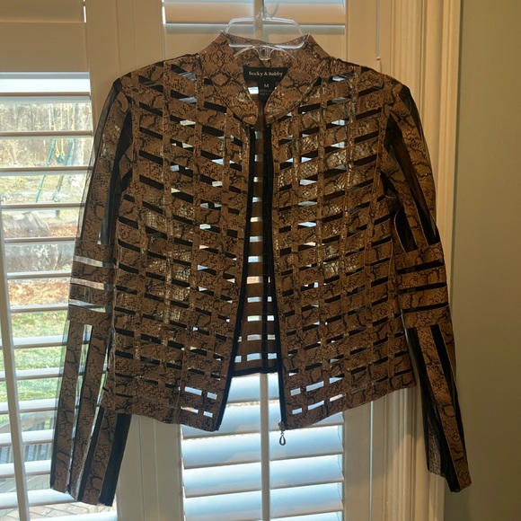 Becky & Bobby Jackets & Blazers - Becky & Bobby Fashion Faux Snake Jacket